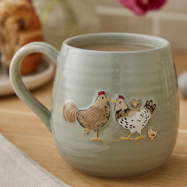 Hen House Lane Belly Mug - Happy Family
