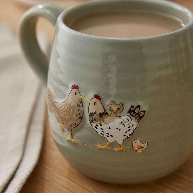 Hen House Lane Belly Mug - Happy Family
