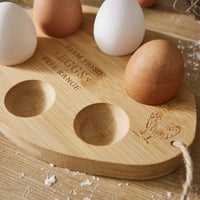 Hen House Lane Bamboo Egg Storage 
