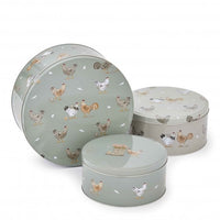 Hen House Lane Set Of 3 Round Cake Tins