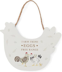Hen House Lane Plaque - Hen "farm Fresh Eggs"