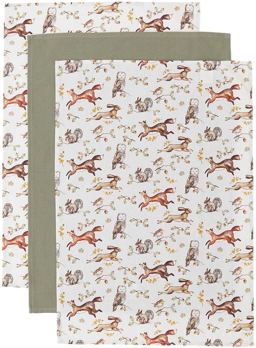 Forest Fable 3 Pack Tea Towels