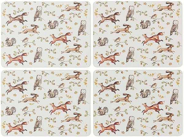 Forest Fable Set Of 4 Placemats