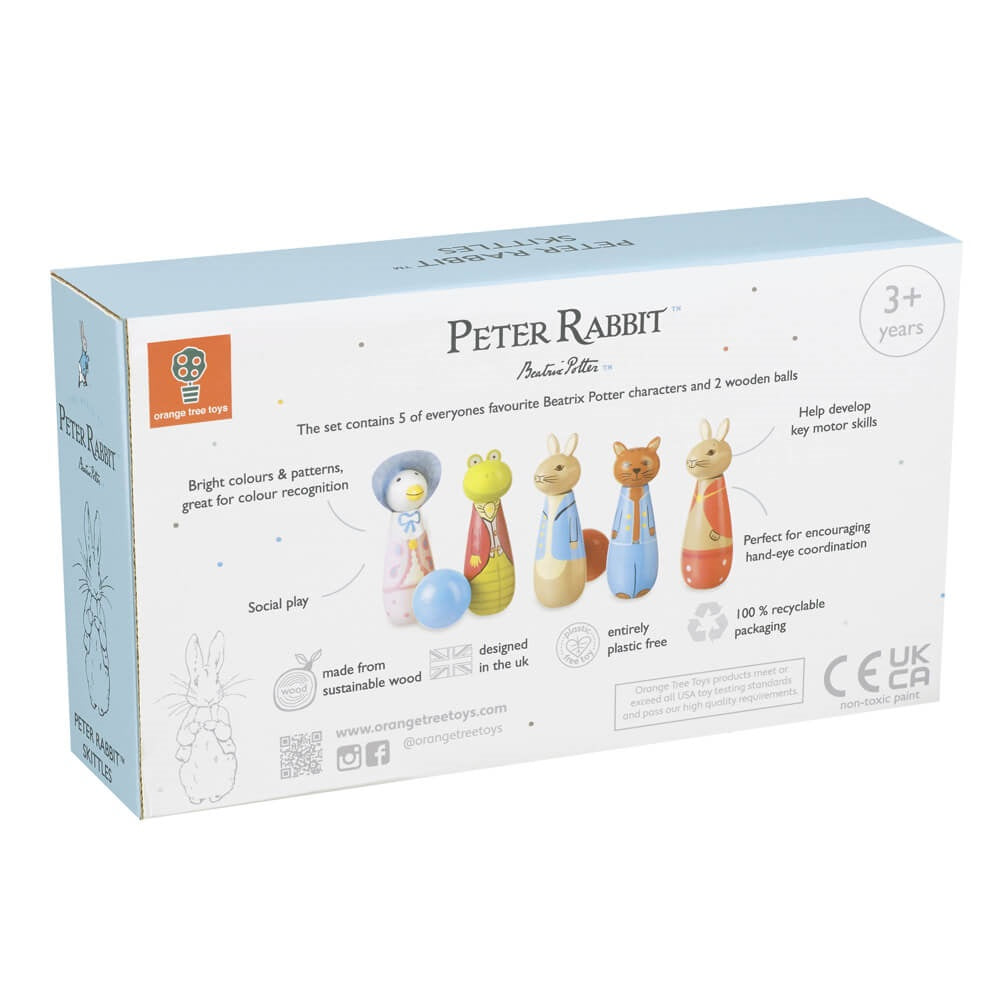 Peter Rabbit Wooden Toy Skittles 