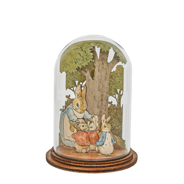 Peter Rabbit Dome Mrs Rabbit With Flopsy,mopsy,cottontail And Peter 