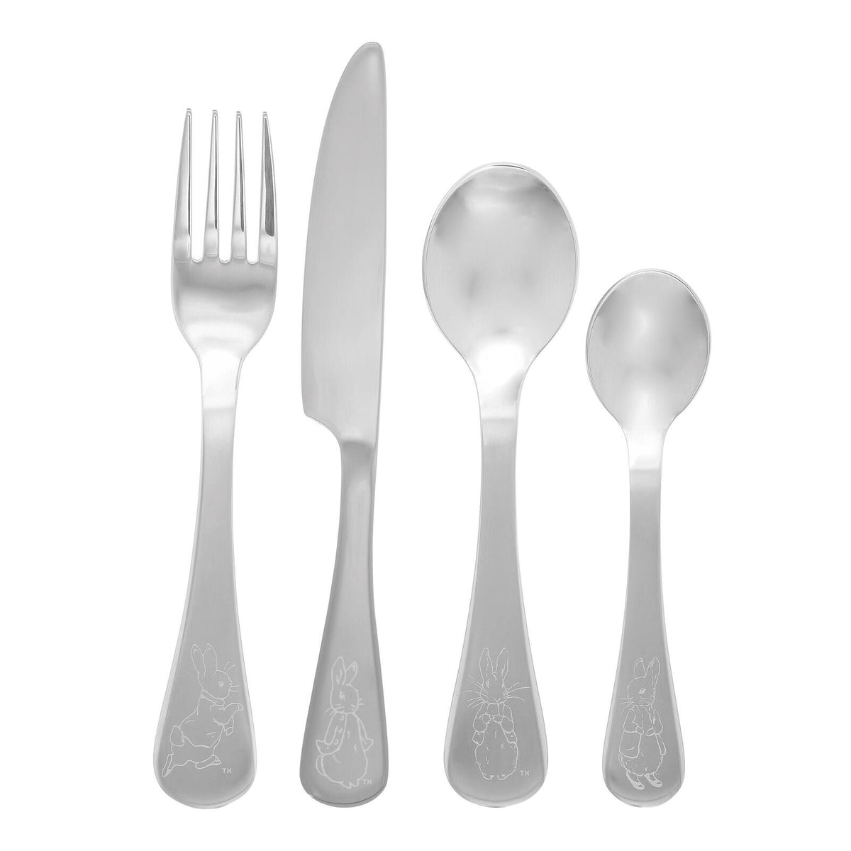 Peter Rabbit Set Of 4 Cutlery - Engraved