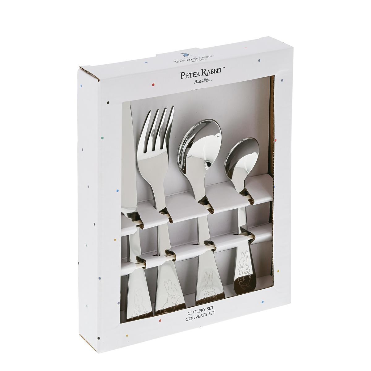 Peter Rabbit Set Of 4 Cutlery - Engraved