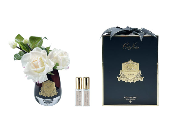 CN ROSE TEA BOUQUET BLUSH DARK GLASS