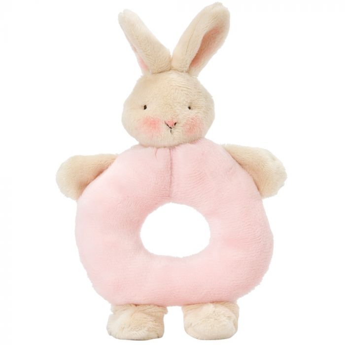 Bunnies By The Bay Bunny Ring Rattle Pink