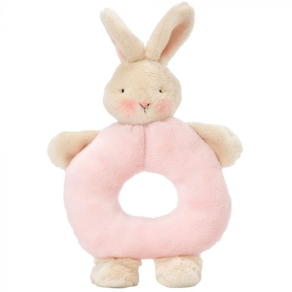 Bunnies By The Bay Bunny Ring Rattle Pink