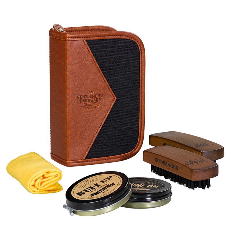 Canvas Charcoal Shoe Shine Kit 