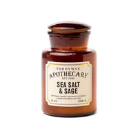 Apothecary Glass Candle 8oz - Sea Salt & Sage