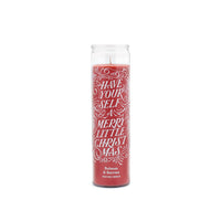 Candle Glass Spark Merry Christmas - Balsam And Berries 