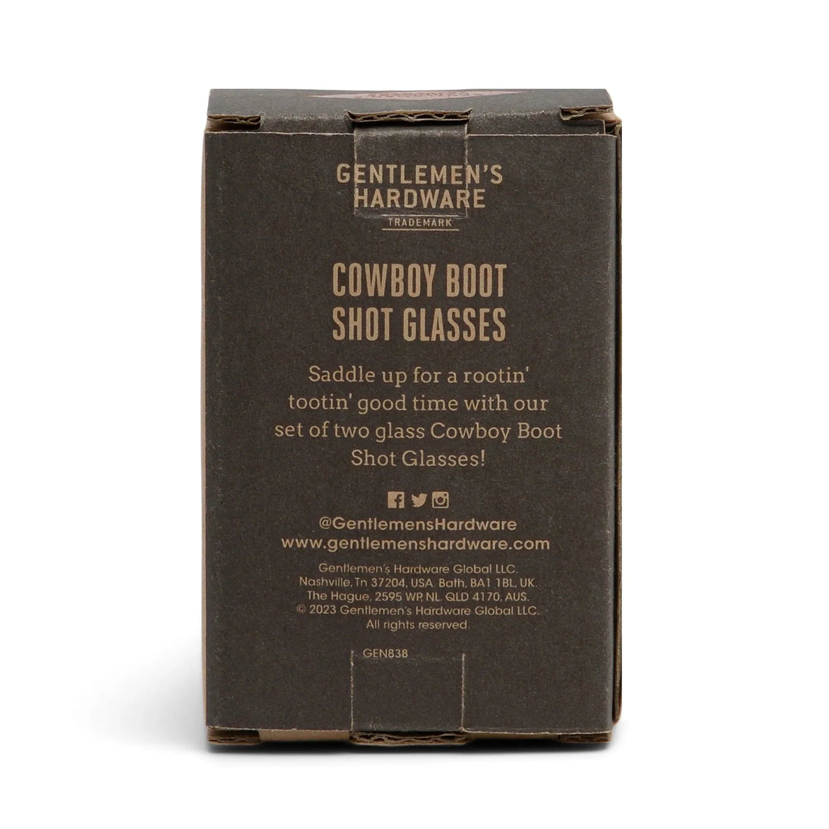 Cowboy Boot Shot Glasses (set Of 2)