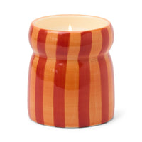 Cabana 6.5oz Red/coral Striped Cabana With Lid - Tangerine & Clove