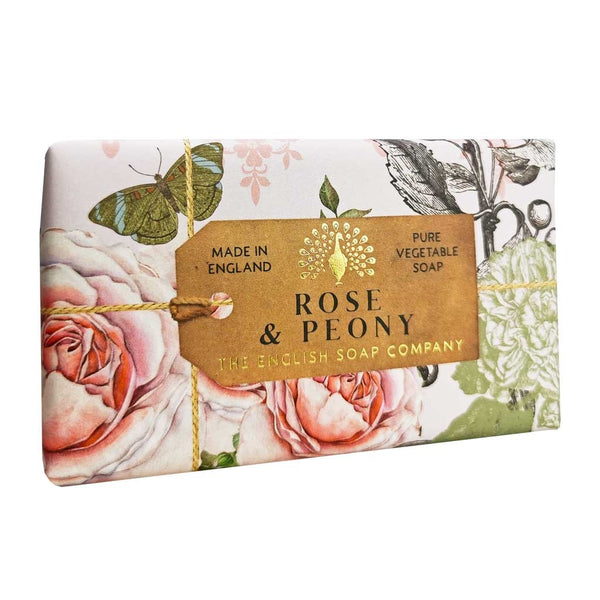 English Soap Company Rose And Peony Soap Bar - 190grams 