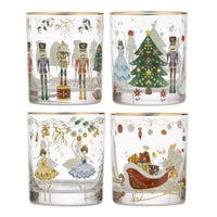 CHRISTMAS WONDERLAND CRYSTAL 4 PACK TUMBLER