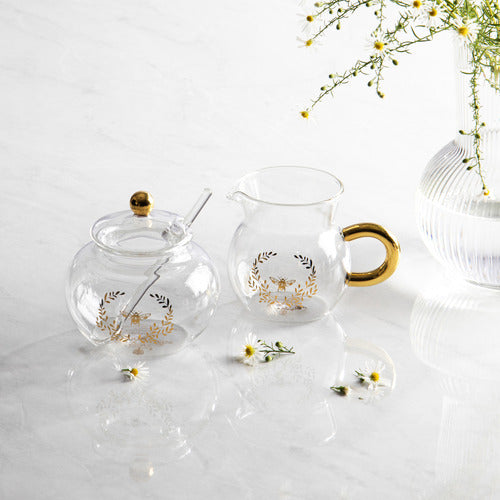 ELEGANT BEE GLASS CREAMER 