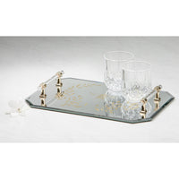 Tray Elegant Bee Mirrored Tray 