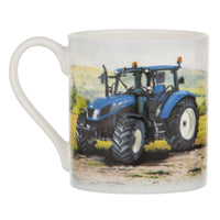 Tractors Then/now Mug Ford/new Holland Blue