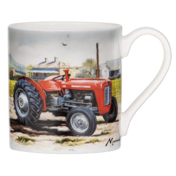 Tractors Then/now Mug Massey Ferguson Red 
