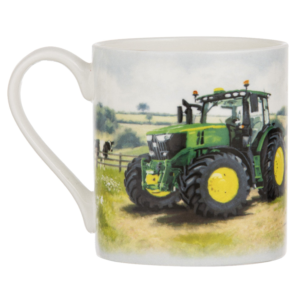 Tractors Then/now Mug John Deere Green 