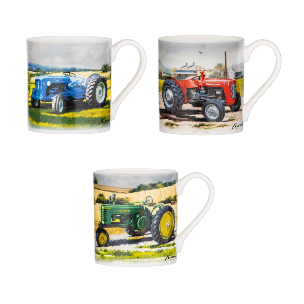 Tractors Then/now Mug John Deere Green 