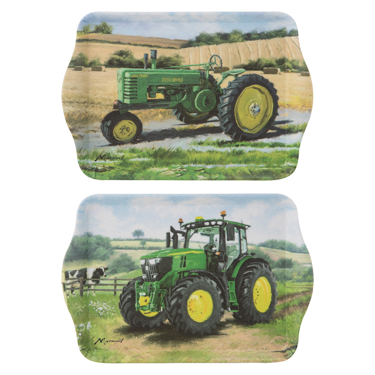 Tractors Then/now Scatter Tray John Deere Set/2
