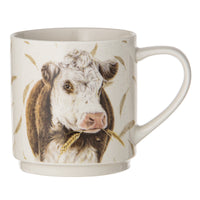 FARMYARD FACES STACKABLE 4PK MUG