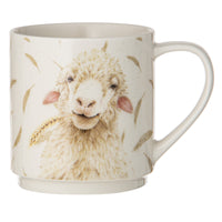 FARMYARD FACES STACKABLE 4PK MUG