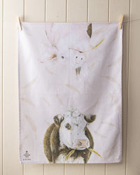 FARMYARD FACES 2PK TEATOWELS