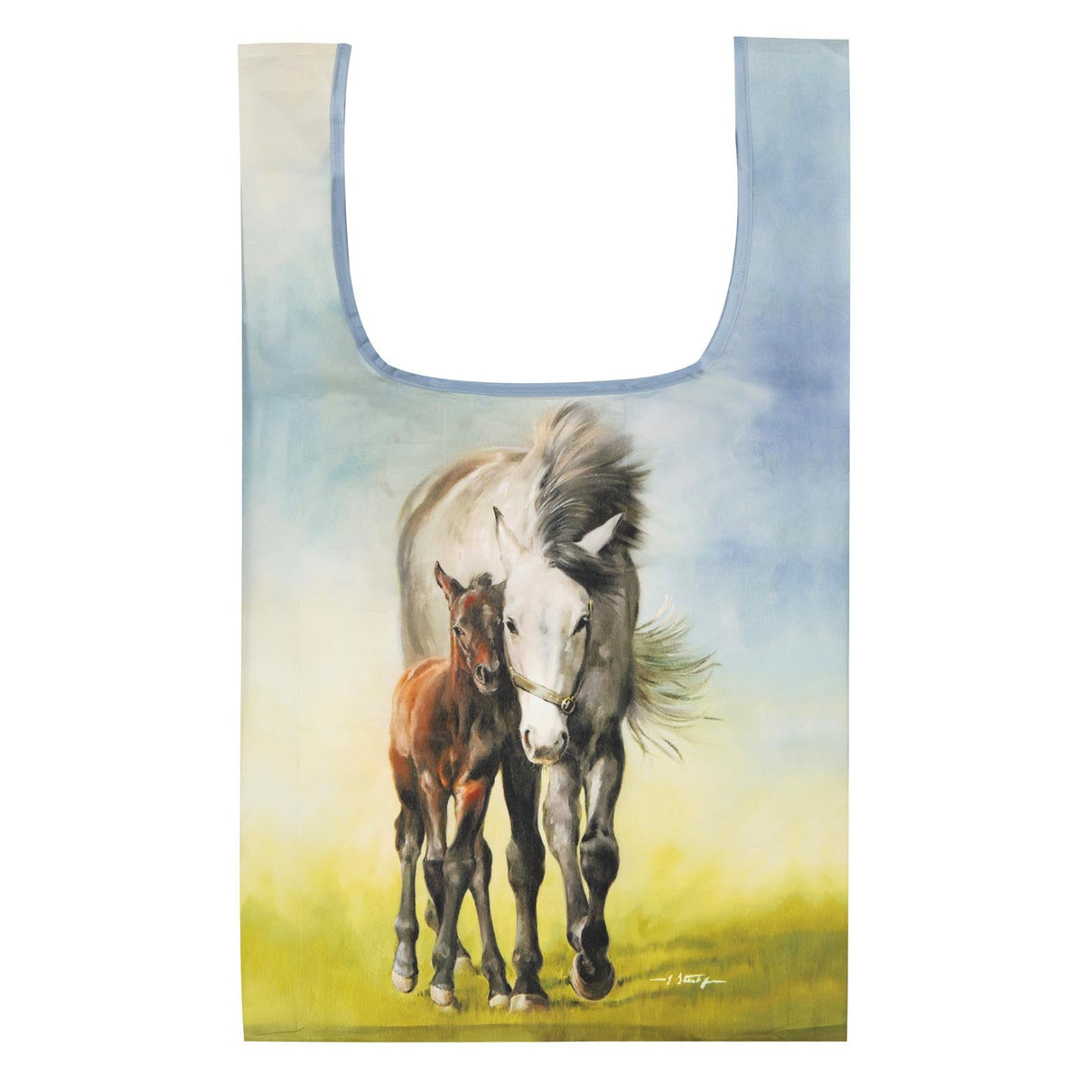 MARES & FOALS GREY MARE SHOPPING BAG 