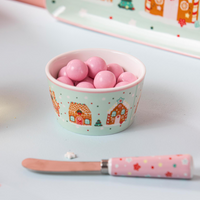 DASHER GINGERBREAD BOWL AND SPREADER SET 