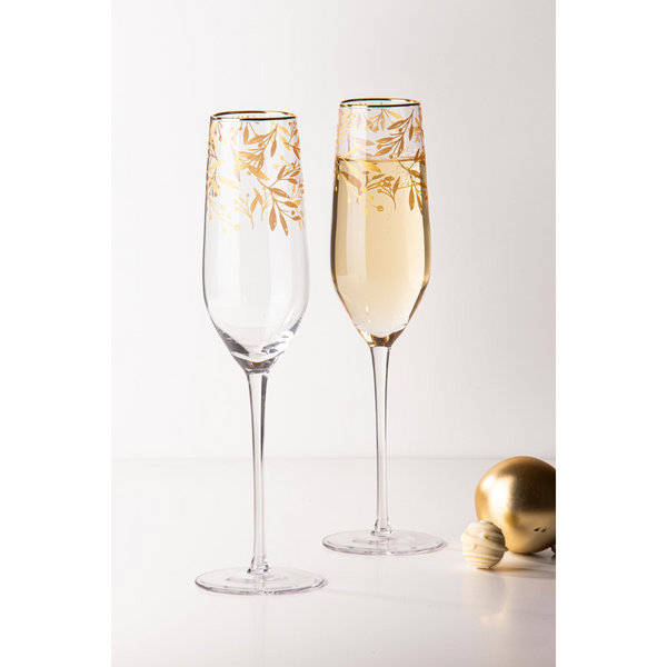 COMET 2 PACK CHAMPAGNE GLASSES