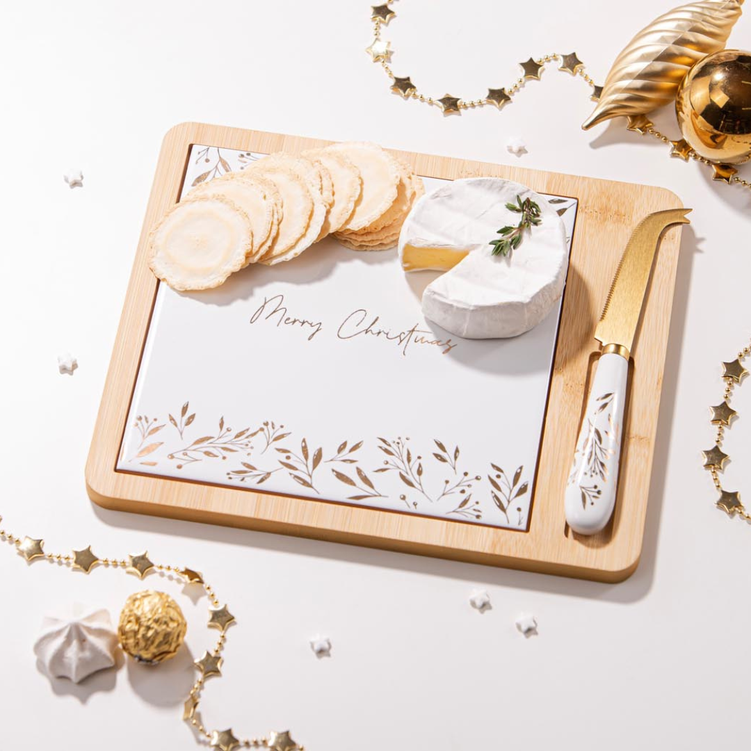 COMET PLATTER AND CHEESE KNIFE SET