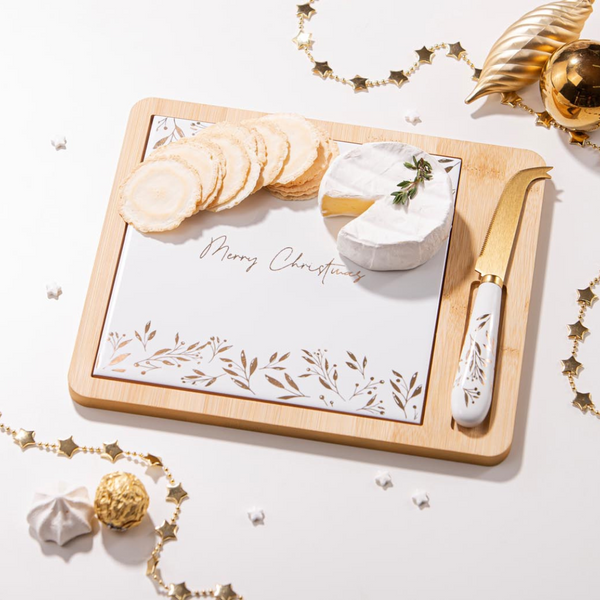 COMET PLATTER AND CHEESE KNIFE SET