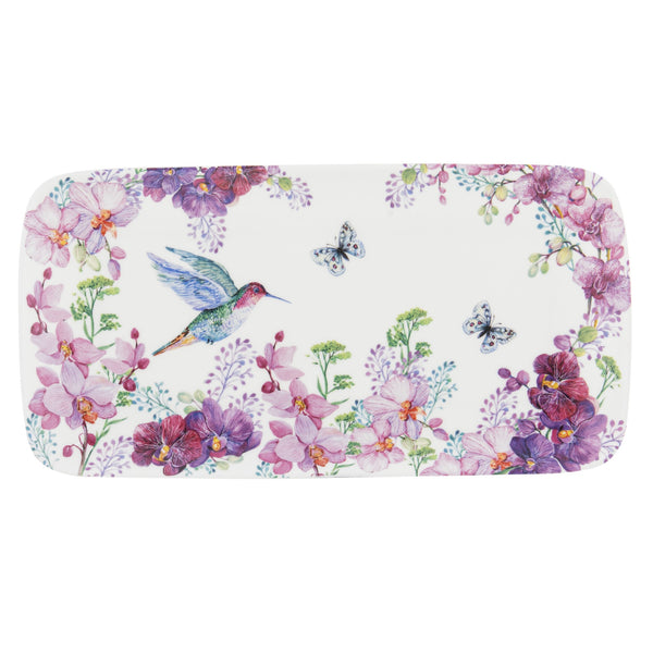 Birds & Bloom Rectangle Platter