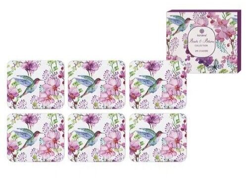 Birds & Bloom 6pk Coasters 