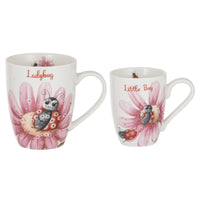 Mini Me Lady Bug/little Bug 2pce Mug Set 