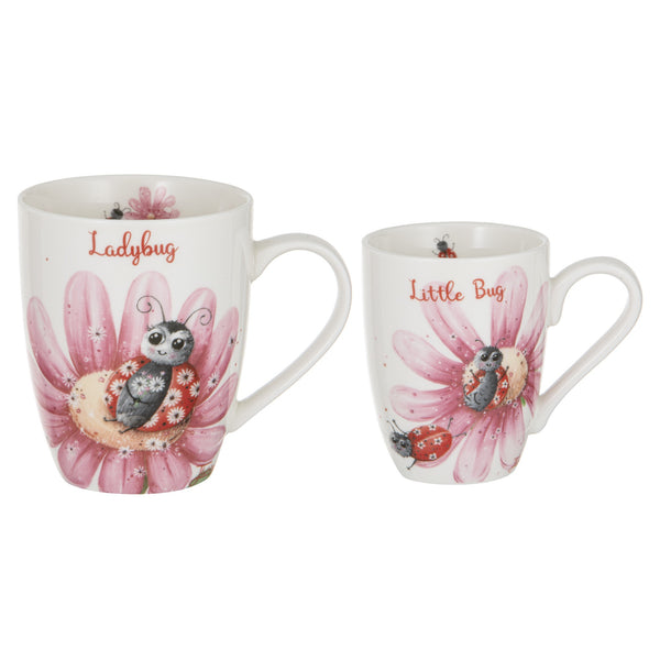 Mini Me Lady Bug/little Bug 2pce Mug Set 