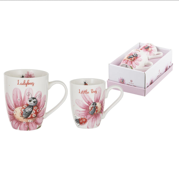 Mini Me Lady Bug/little Bug 2pce Mug Set 