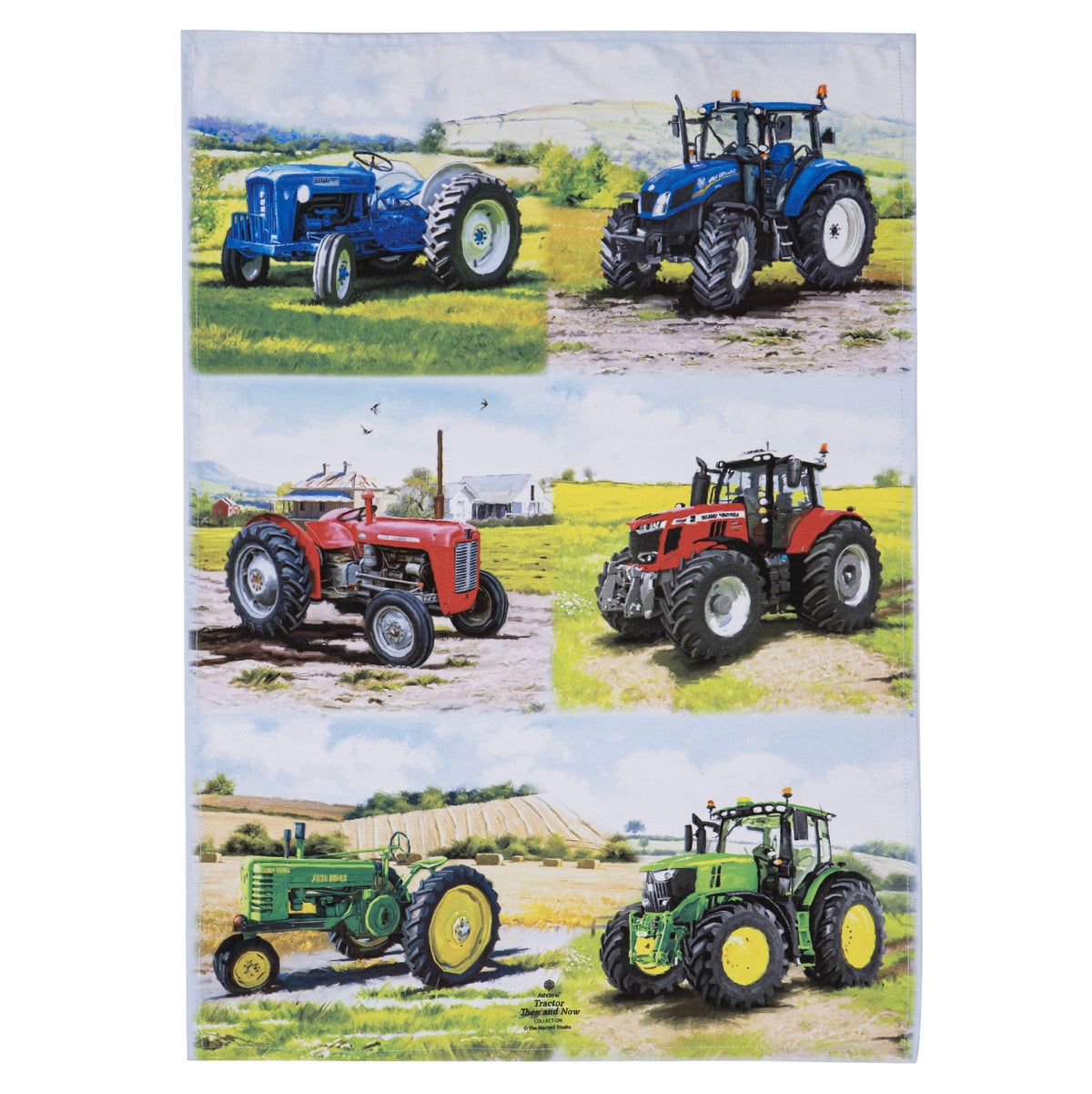 Tractors Then/now 2pk Teatowels