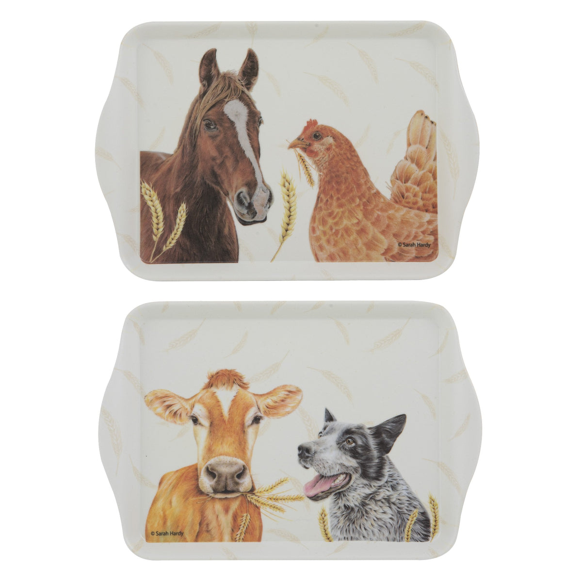 Farmyard Faces 2 2pk Scatter Tray