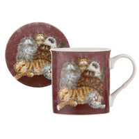 Kim's Cats Friends Family Mug & Coaster Set