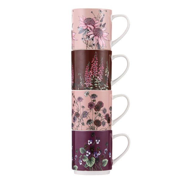 Secret Garden Pink Stackable 4pk Mug