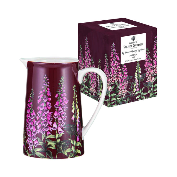 Secret Garden Maroon Jug
