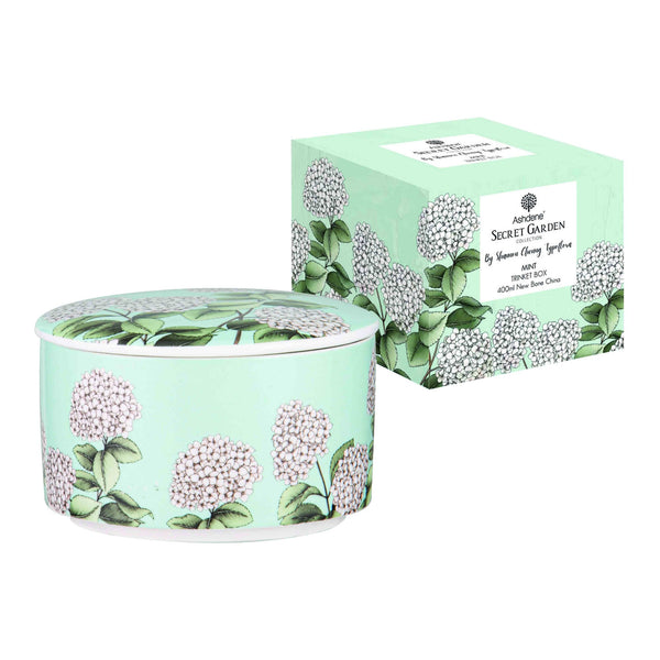 Secret Garden Mint Trinket Box