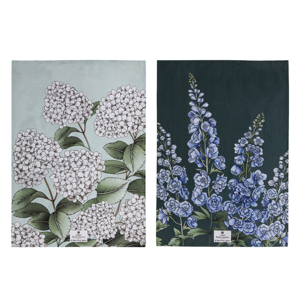 Secret Garden Blue 2pk Kitchen Teatowels