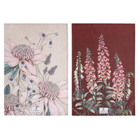 Secret Garden Pink 2pk Kitchen Teatowels