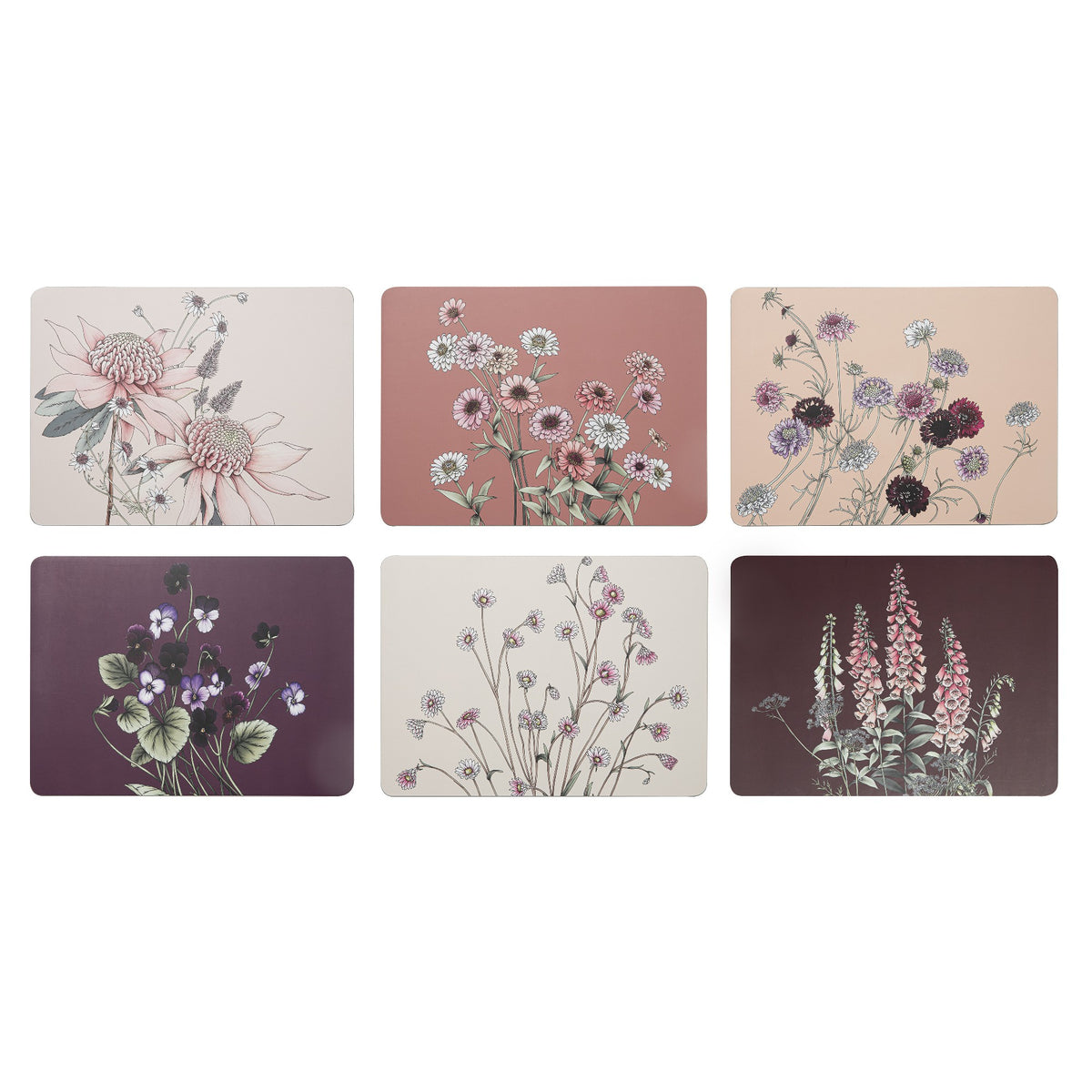 Secret Garden Pink 6pk Placemats